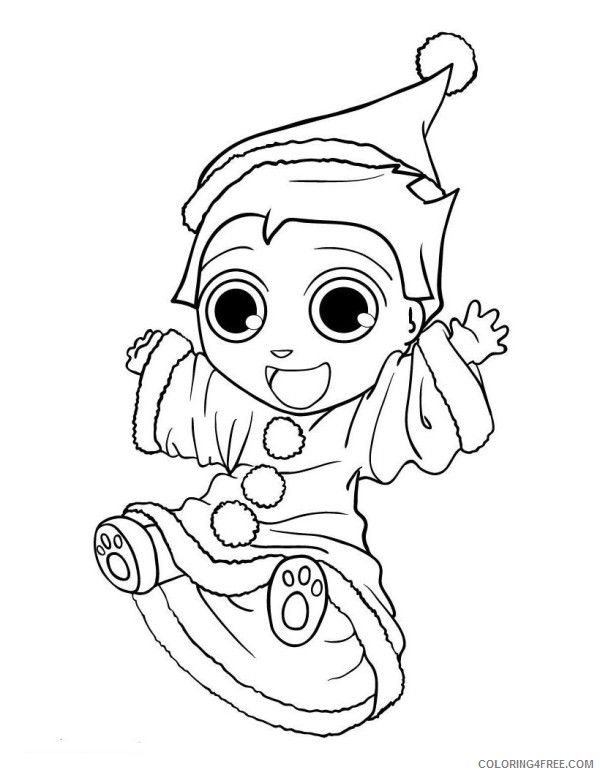 Cute Elf Coloring Pages Printable Coloring4free Coloring4free Com