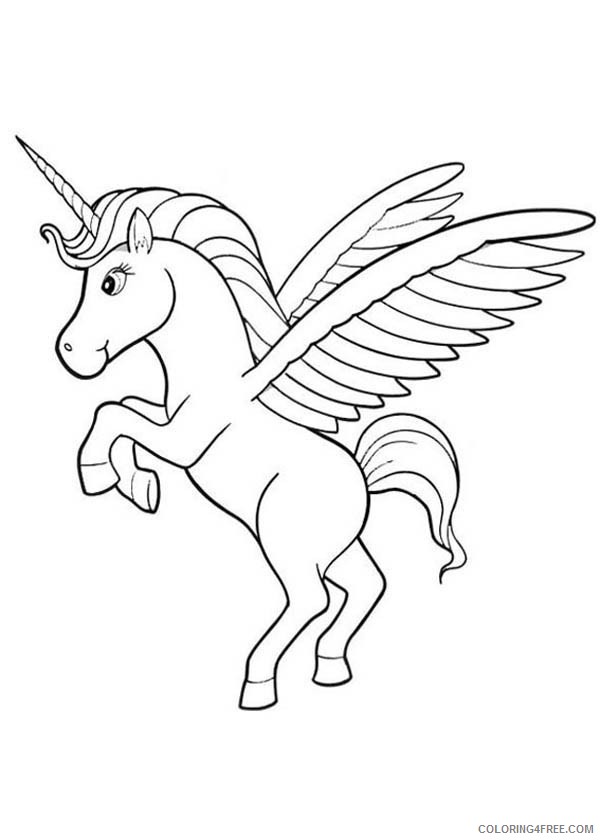 Cute Pegasus Coloring Pages Coloring4free Coloring4free Com