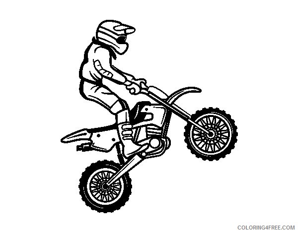 Dirt Bike Coloring Pages Printable For Kids Coloring4free Coloring4free Com