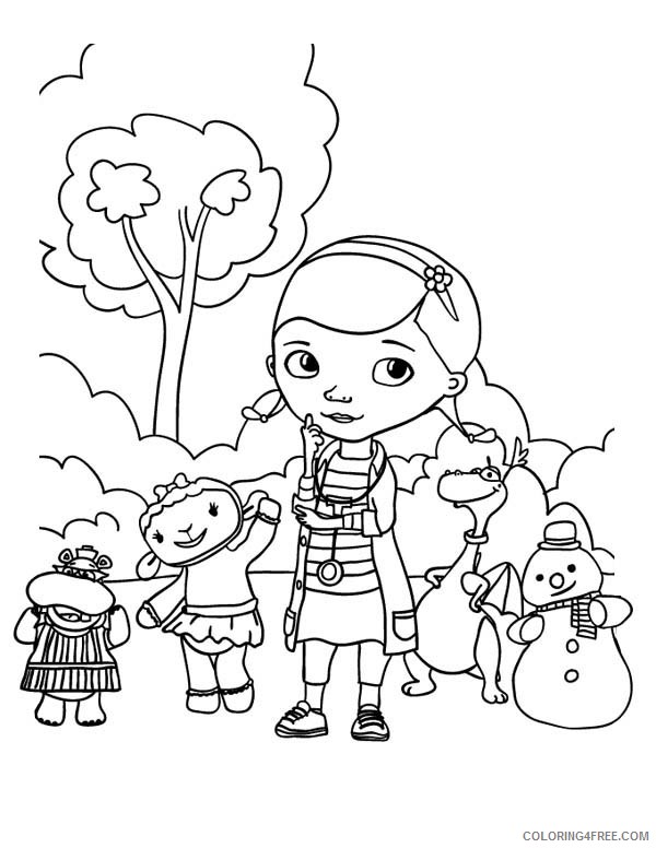Doc Mcstuffins Coloring Pages To Print Coloring4free Coloring4free Com
