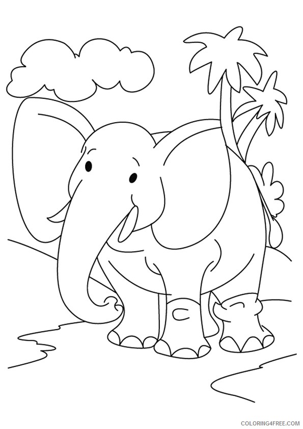 elephant coloring pages dumbo the elephant coloring4free