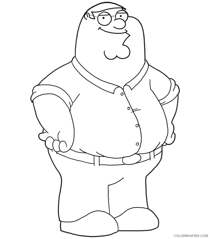 Family Guy Coloring Pages Peter Griffin Coloring4free Coloring4free Com - peter griffin roblox avatar
