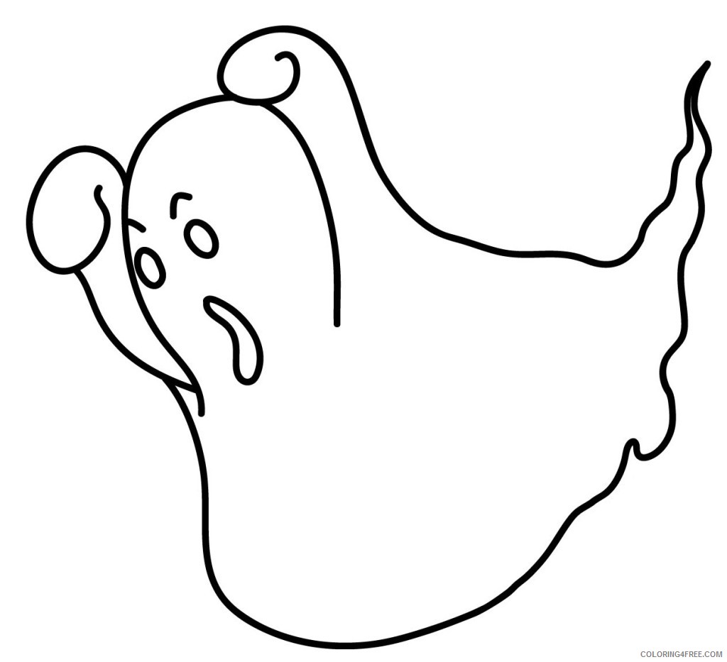 Printable Ghost Coloring Pages Coloring4free Coloring4free Com