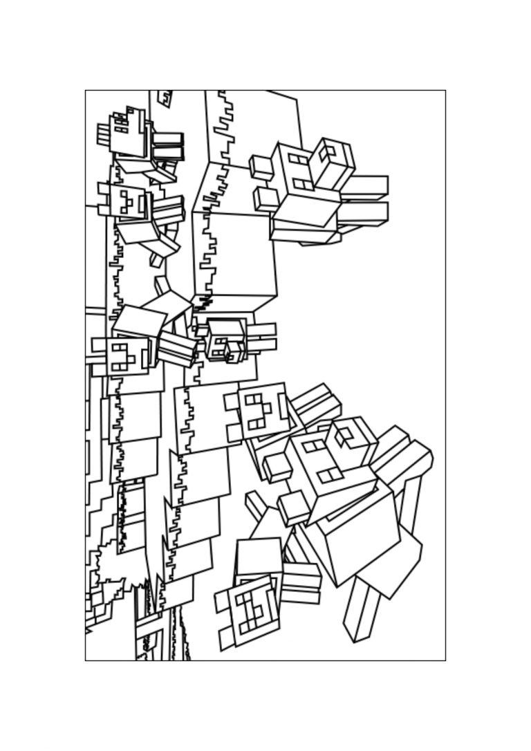 minecraft world coloring pages free to print Coloring4free ...