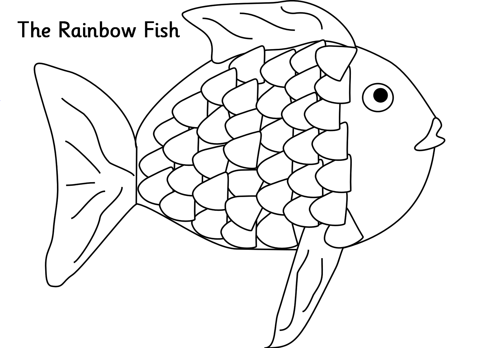 Free Rainbow Fish Coloring Pages To Print Coloring4free Coloring4free Com