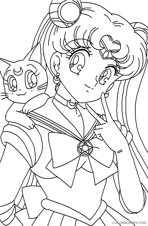 Free Sailor Moon Coloring Pages For Kids Coloring4free Coloring4free Com Sailormoon coloring pages 98 printable coloring page. free sailor moon coloring pages for