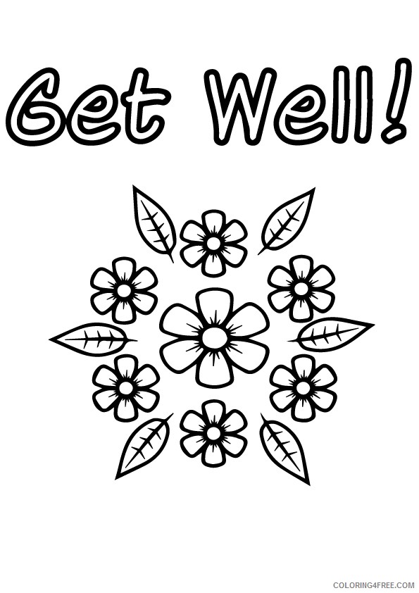 Printable Get Well Soon Coloring Pages