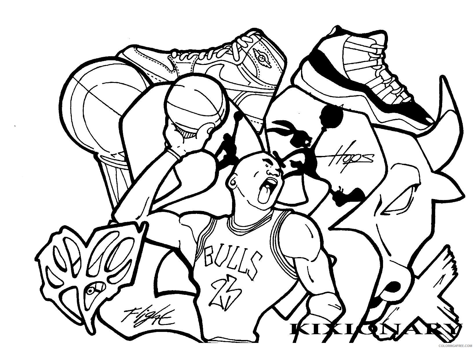 Graffiti Coloring Pages Sun Clouds Coloring4free Coloring4free Com