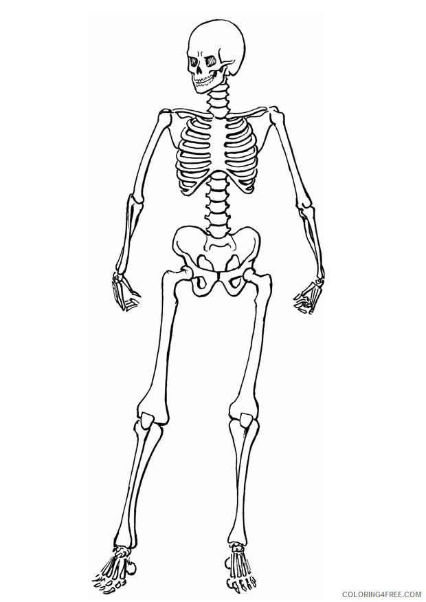 human skeleton coloring pages Coloring4free - Coloring4Free.com
