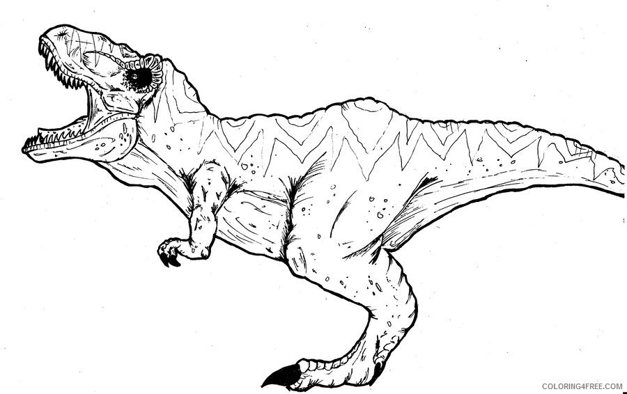 Jurassic Park T Rex Coloring Pages Coloring4free Coloring4free Com Free jurassic world mosasaurus coloring page online. jurassic park t rex coloring pages