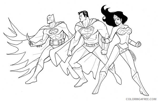 Justice League Coloring Pages For Kids Coloring4free Coloring4free Com