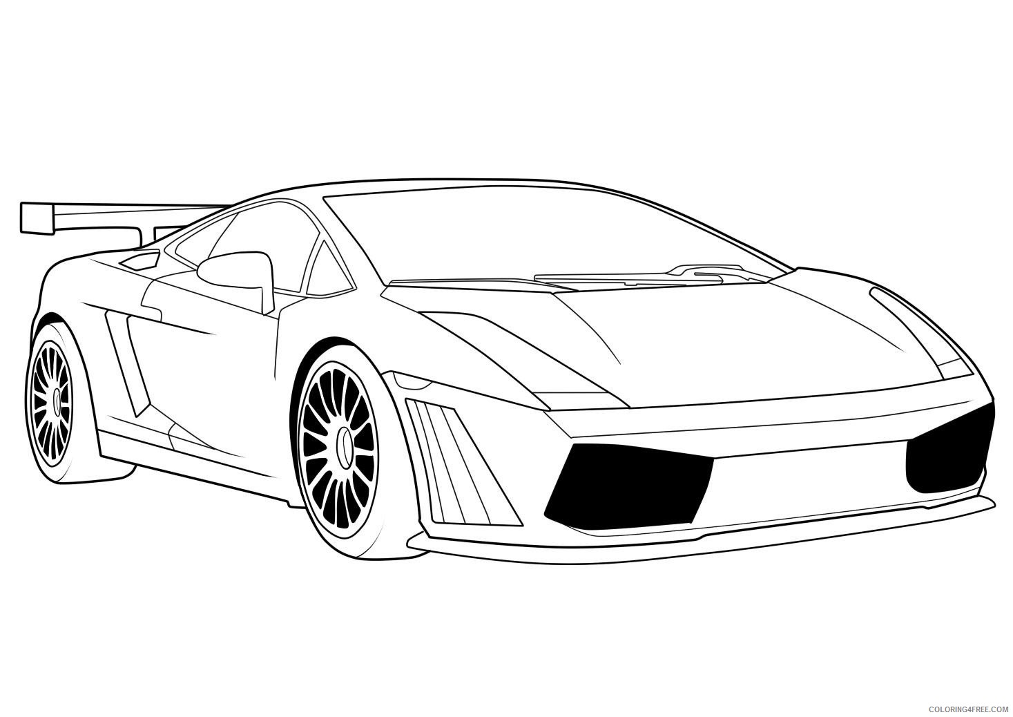 Download Lamborghini Huracan Pages Coloring Pages