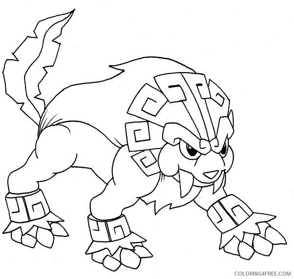 Legendary Pokemon Coloring Pages Dog Coloring4free Coloring4free Com