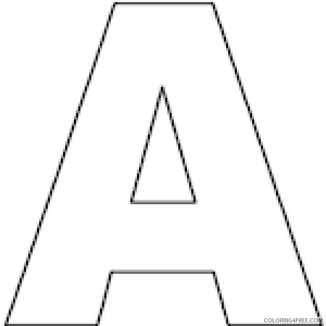 letter a coloring pages for preschooler Coloring4free - Coloring4Free.com