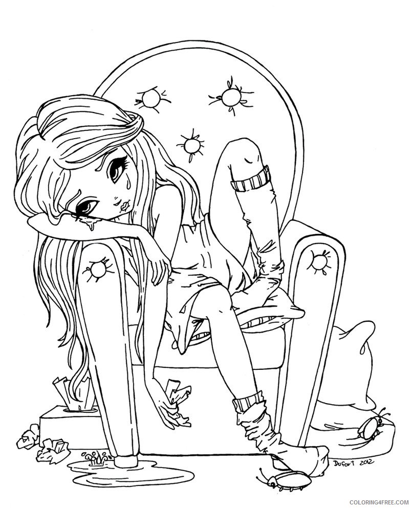 Lisa Frank Coloring Pages Sad Girl Coloring4free Coloring4free Com Stay calm and keep coloring! lisa frank coloring pages sad girl