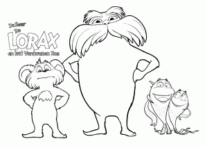 Lorax Coloring Pages Coloring4free Com