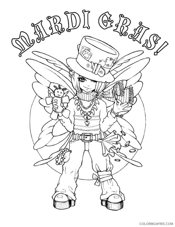 Mardi Gras Coloring Pages Free Coloring4free Coloring4free Com