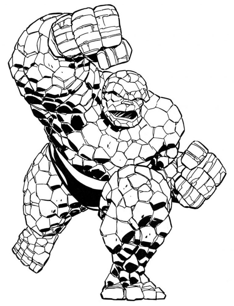 marvel heores coloring pages for kids Coloring4free - Coloring4Free.com