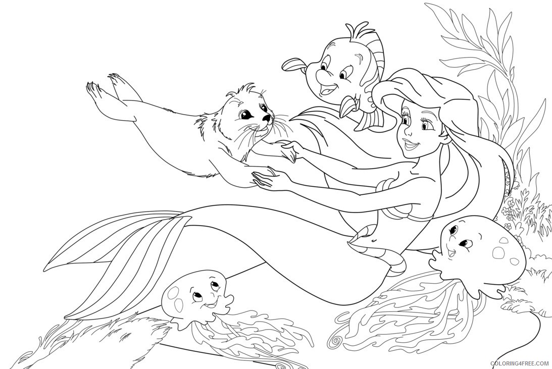 Featured image of post Cartoon Coloring Pages Mermaid - To print out your the little mermaid coloring page, just click on the image you want to view and print the.