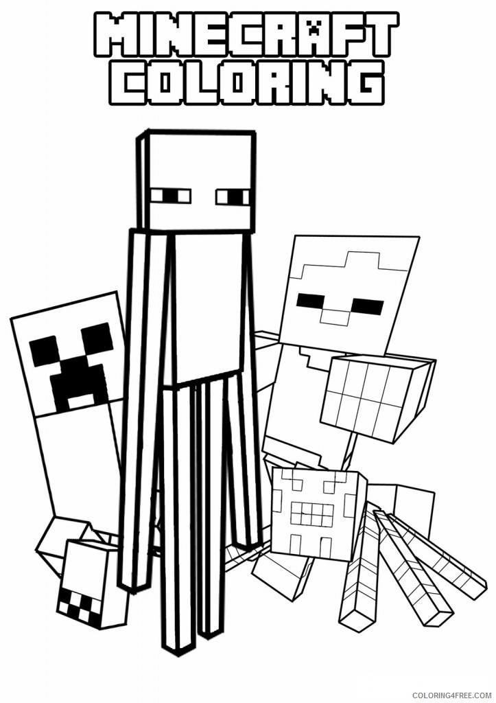 Minecraft Wither Skeleton Coloring Pages Wither Skeletons Are Hostile