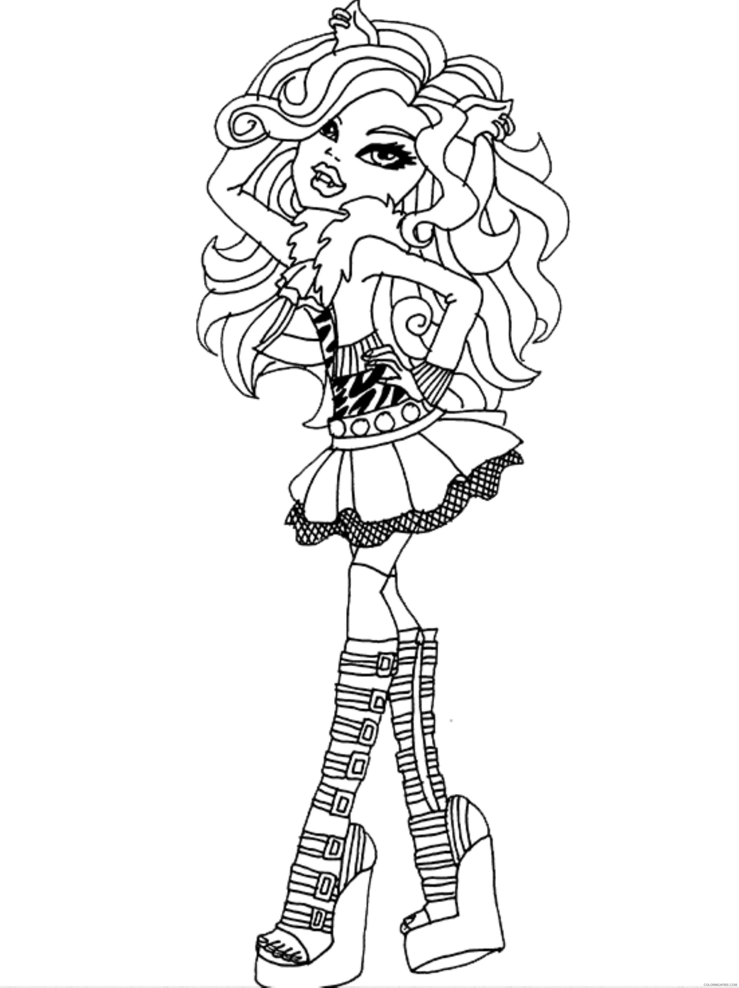 Featured image of post Clawdeen Monster High Colouring Pages Catrine demew a monsterhigh student