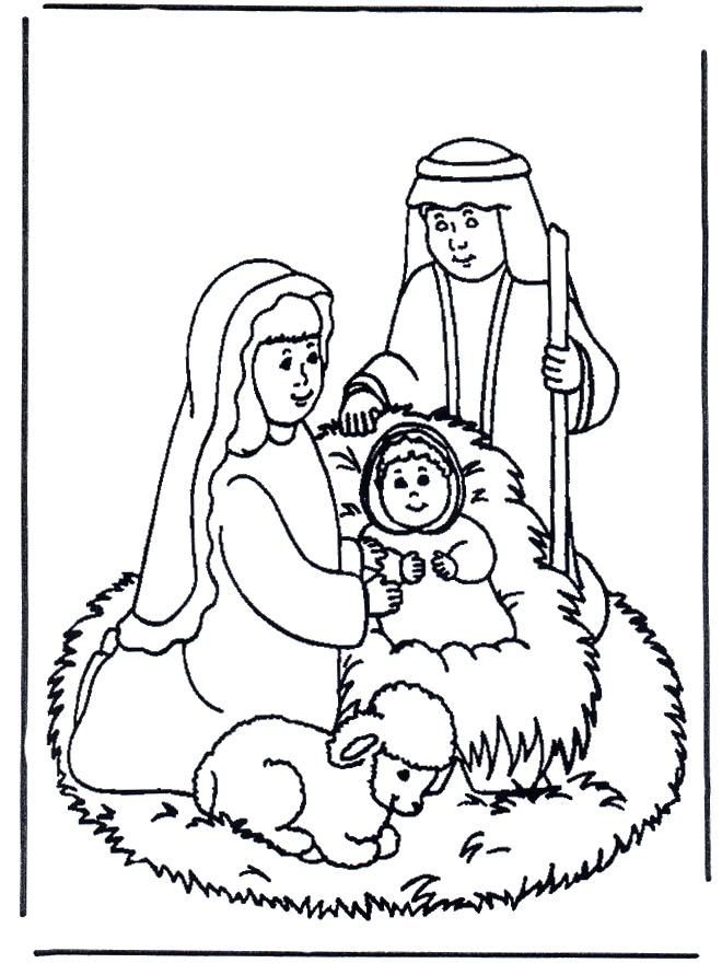 Nativity Coloring Pages For Kids Printable Coloring4free Coloring4free Com