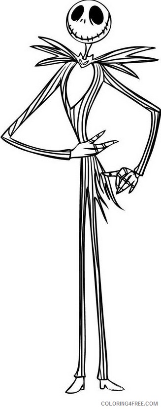 nightmare before christmas coloring pages jack skellington