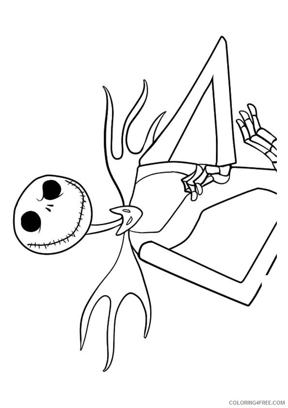 nightmare before christmas jack skellington coloring pages