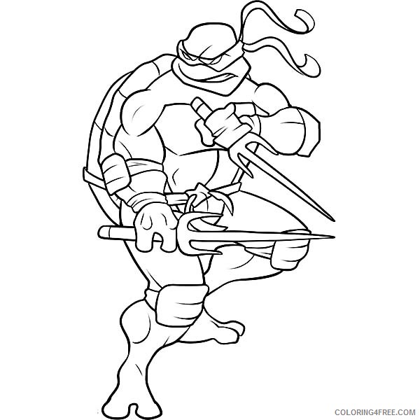 ninja turtle raphael coloring pages Coloring4free - Coloring4Free.com