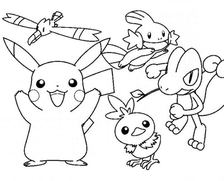 pikachu coloring pages cute Coloring4free - Coloring4Free.com