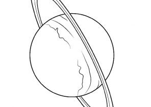 Uranus Sketch Coloring Page.