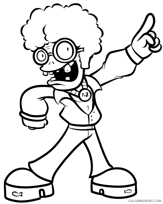 Plants Vs Zombies Coloring Pages Cattail Coloring4free Coloring4free Com