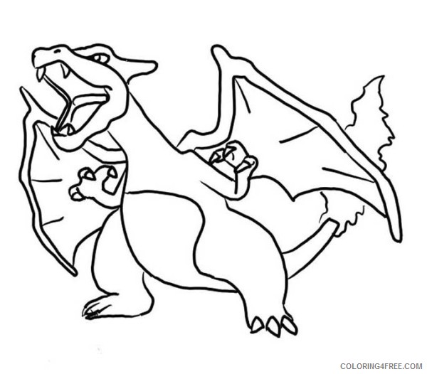 Pokemon Coloring Pages Charizard Coloring4free Coloring4free Com
