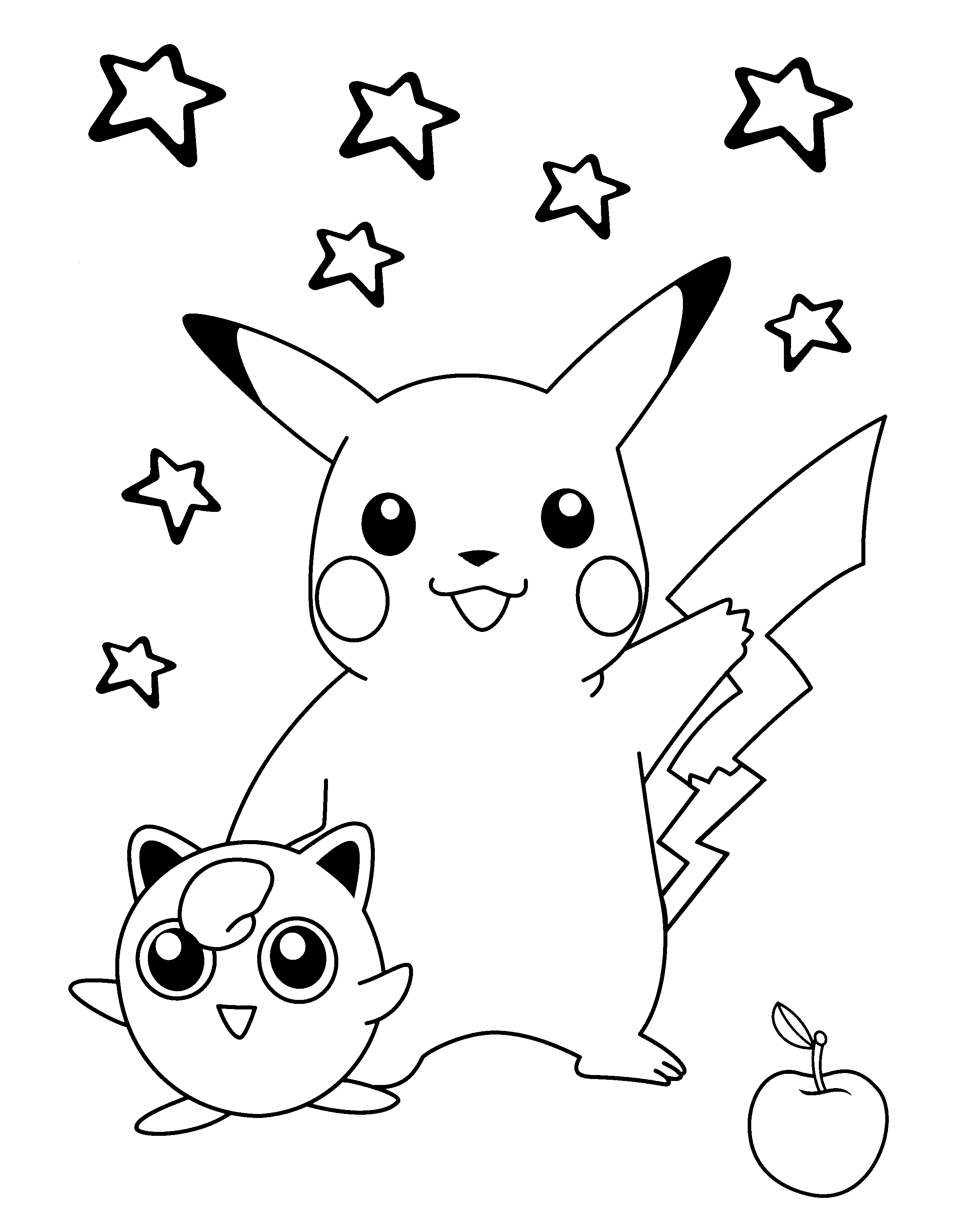Download Pokemon Coloring Pages Pikachu And Jigglypuff Coloring4free Coloring4free Com