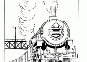 The Polar Express train coloring page