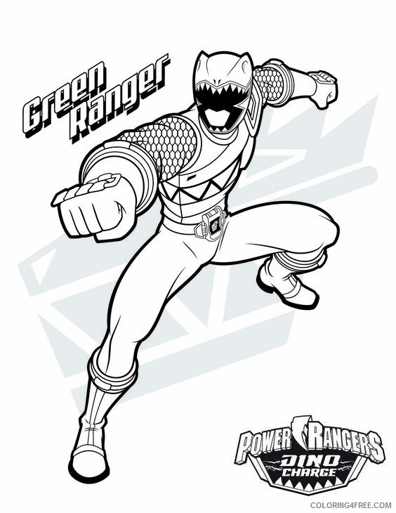 power ranger coloring pages green ranger coloring4free