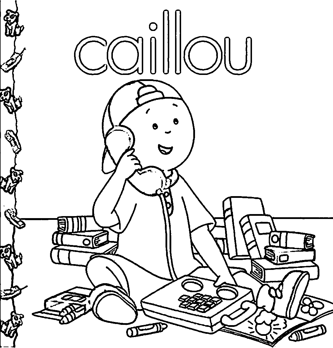 Printable Caillou Coloring Pages Coloring4free Coloring4free Com