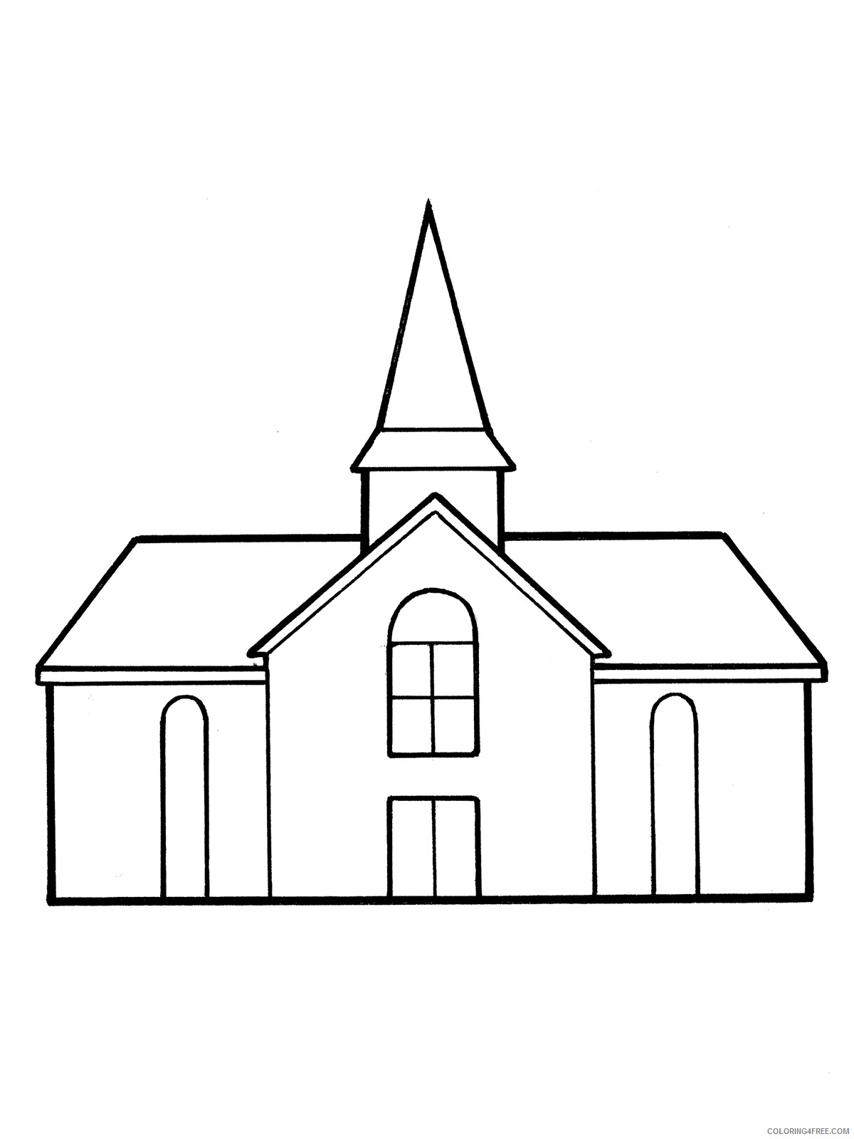 Coloring Page Of Church : Coloring Pages Of A Church Coloring Home ...