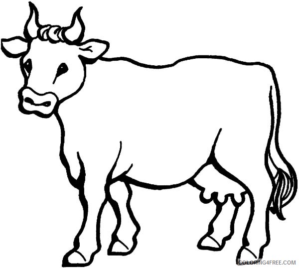 printable cow coloring pages for kids Coloring4free - Coloring4Free.com