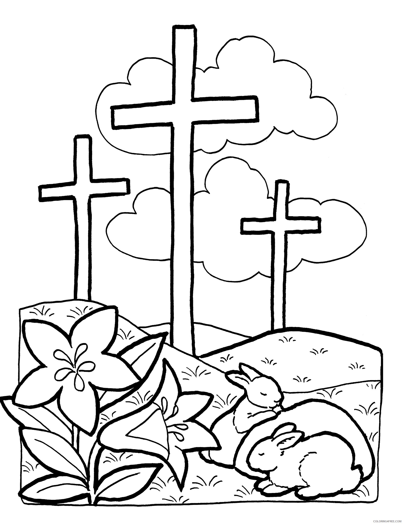Printable Cross Coloring Pages For Kids Coloring4free Coloring4free Com