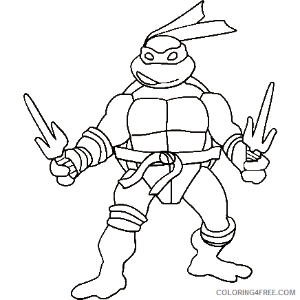 printable ninja turtle coloring pages for kids coloring4free