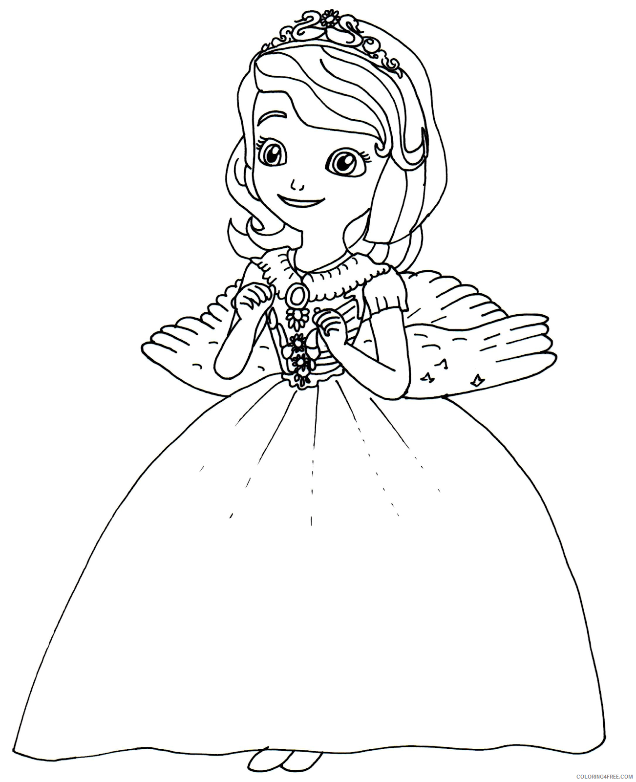 Sofia The First Coloring Pages Amber - Coloring and Drawing