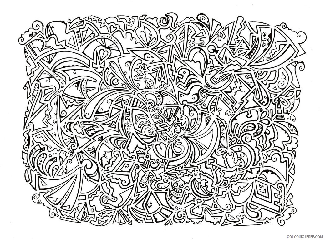 Printable Trippy Mushroom Coloring Pages