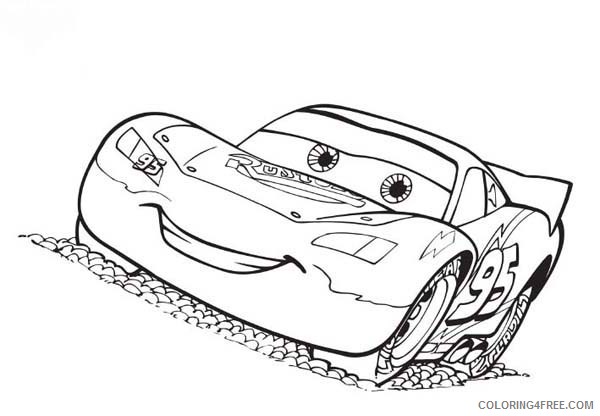 Race Car Coloring Pages Lightning Mcqueen Coloring4free Coloring4free Com