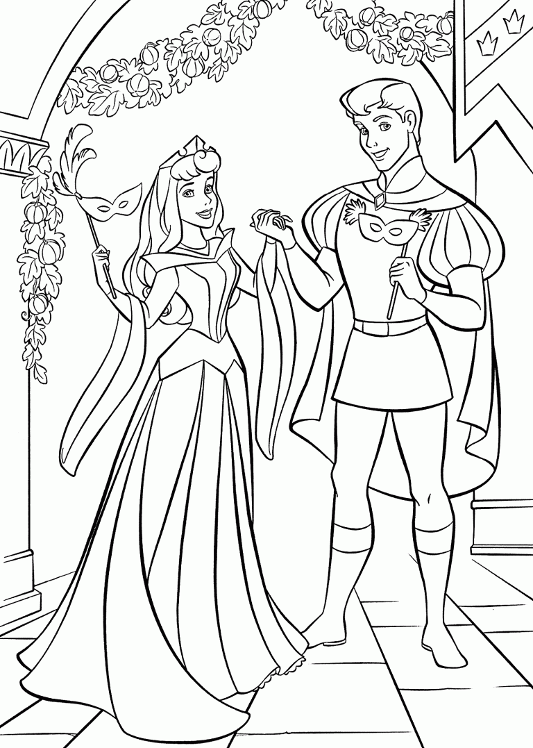 Sleeping Beauty Coloring Pages Cartoons Sleeping Beauty Printable 2020 ...