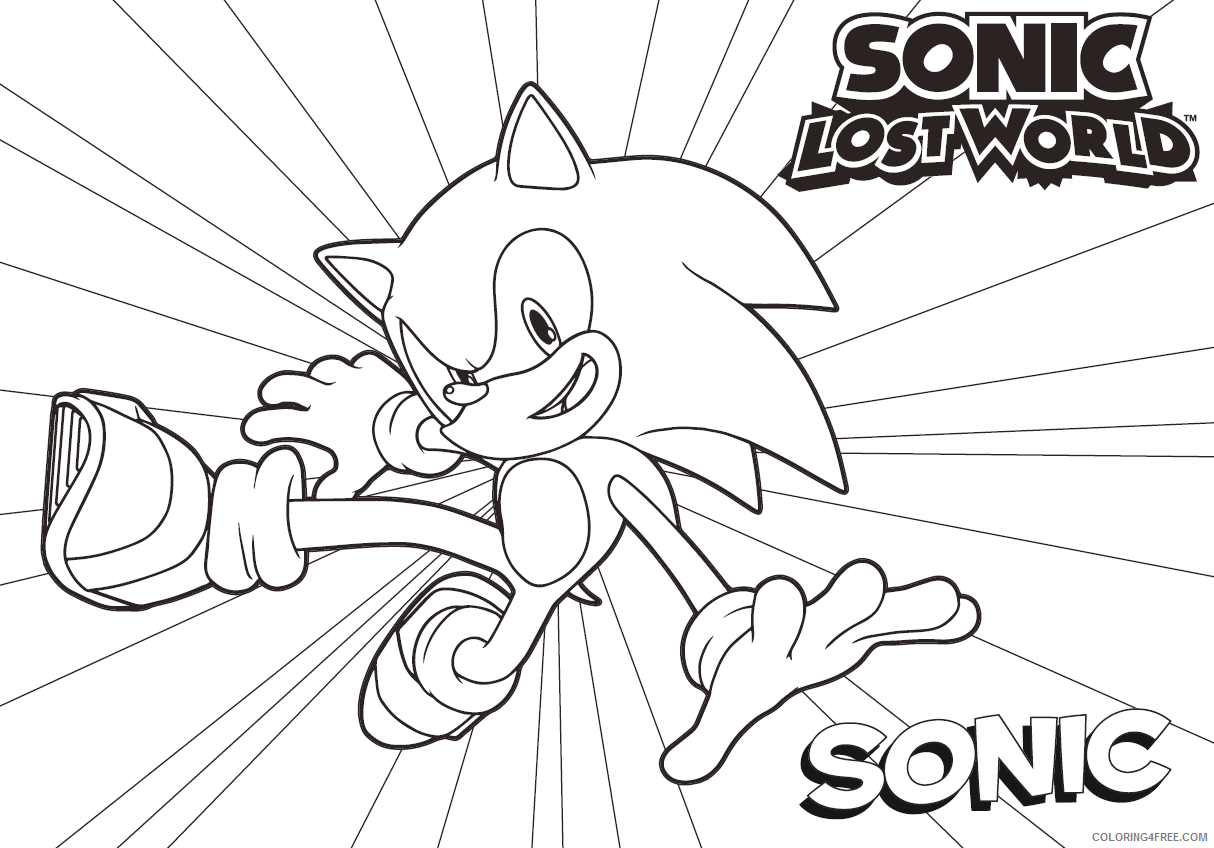 Sonic Lost World Coloring Pages Coloring4free Coloring4free Com - roblox sonic lost world