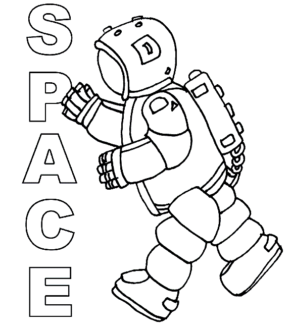 space coloring pages astronaut coloring4free  coloring4free