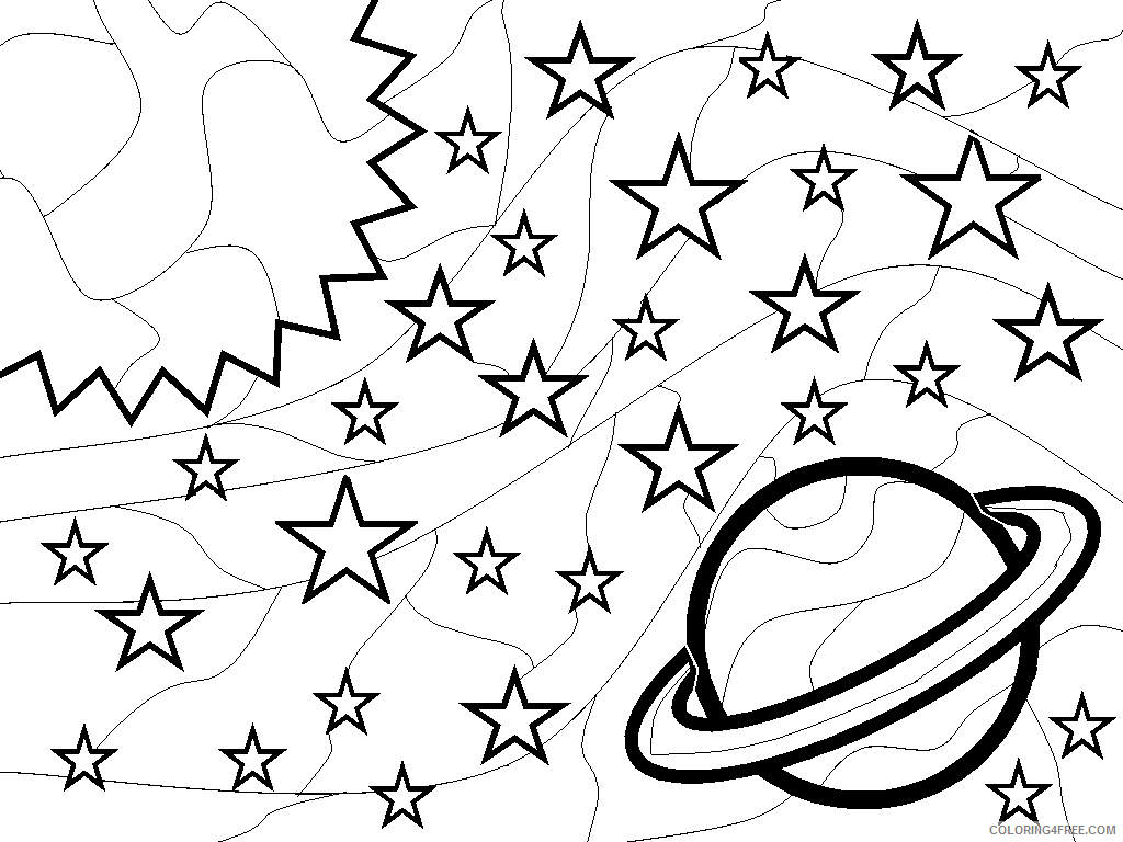 Space Coloring Pages Outer Space Coloring4free Coloring4free Com