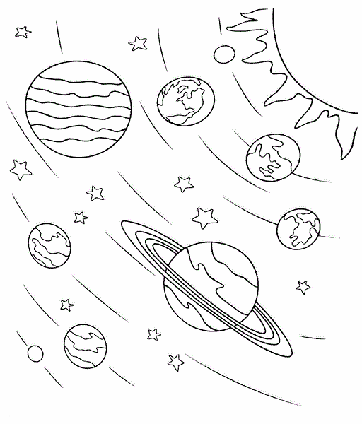 Space Coloring Pages Solar System Coloring4free Coloring4free Com