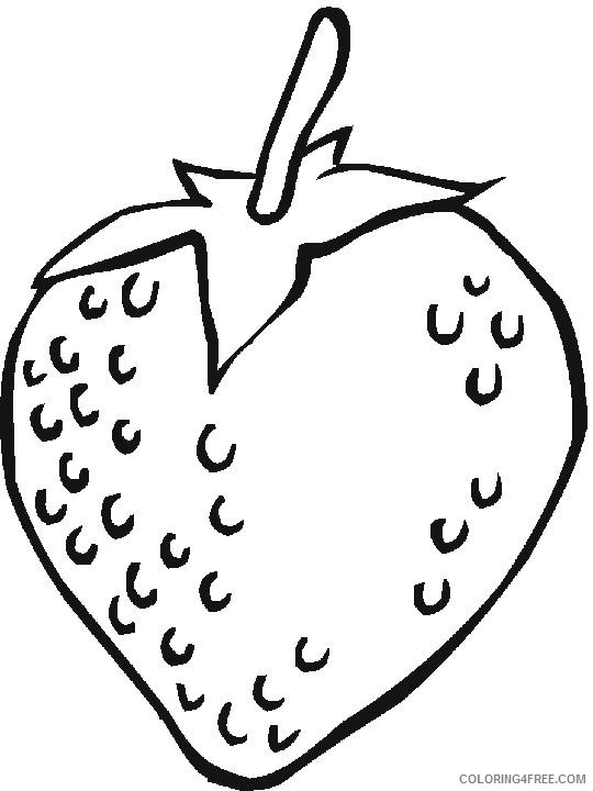 strawberry coloring pages to print Coloring4free - Coloring4Free.com